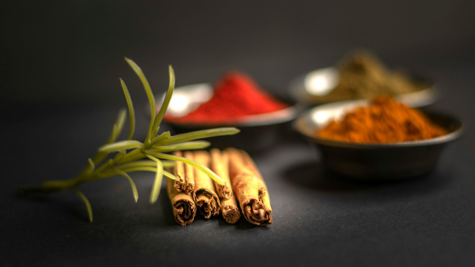 Cinnamon and paprika